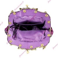 Sac à Main En Maille Métallique Violet - Occasion - Style Métallique Unique